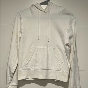 Athleta White Hooded Sweatshirt